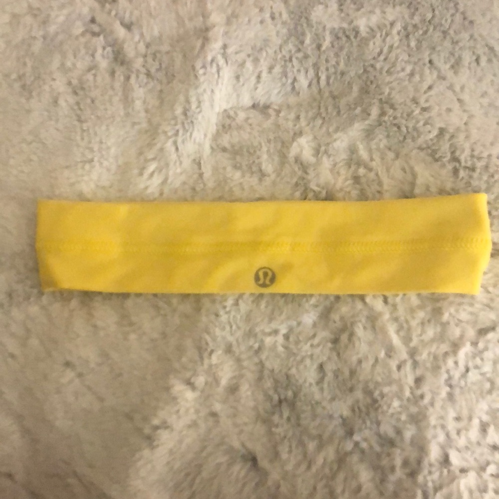 lululemon yellow headband perfect condition